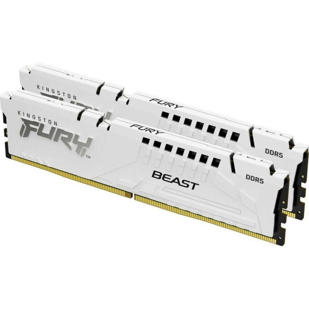 Оперативная память 32Gb DDR5 6000MHz Kingston Fury Beast White (KF560C36BWE2K2-32) (2x16Gb KIT)