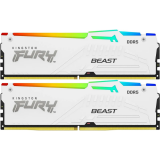 Оперативная память 64Gb DDR5 6000MHz Kingston Fury Beast White RGB (KF560C30BWEAK2-64) (2x32Gb KIT)