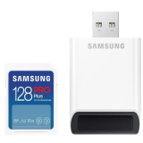 Карта памяти 128Gb SD Samsung PRO Plus + SD адаптер (MB-SD128SB/WW)