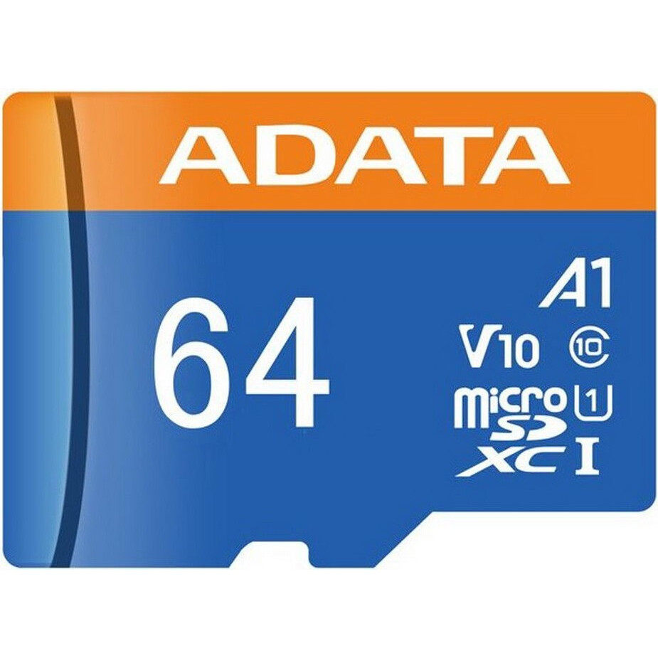 Карта памяти 64Gb MicroSD ADATA G/AD USDX (AUSDX64GUICL10A1-B)