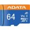 Карта памяти 64Gb MicroSD ADATA G/AD USDX (AUSDX64GUICL10A1-B)