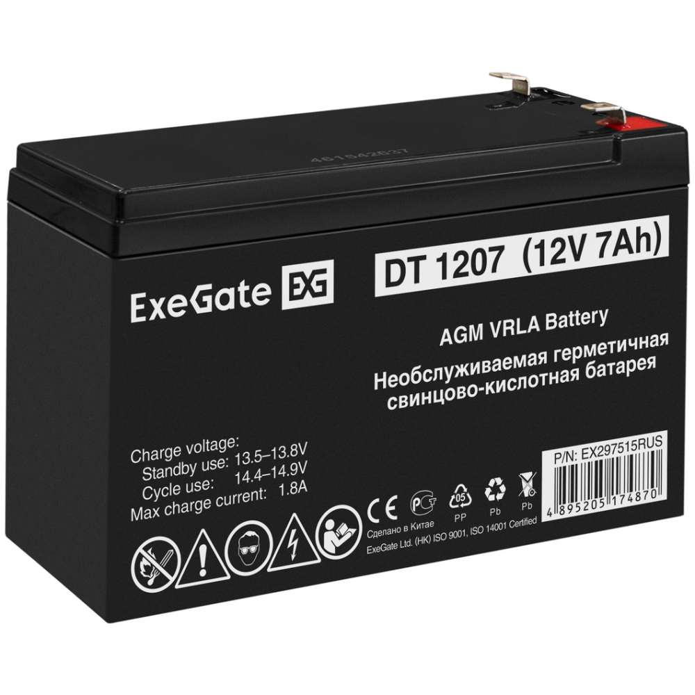 Аккумуляторная батарея ExeGate DT 1207 F2 - EX297515RUS