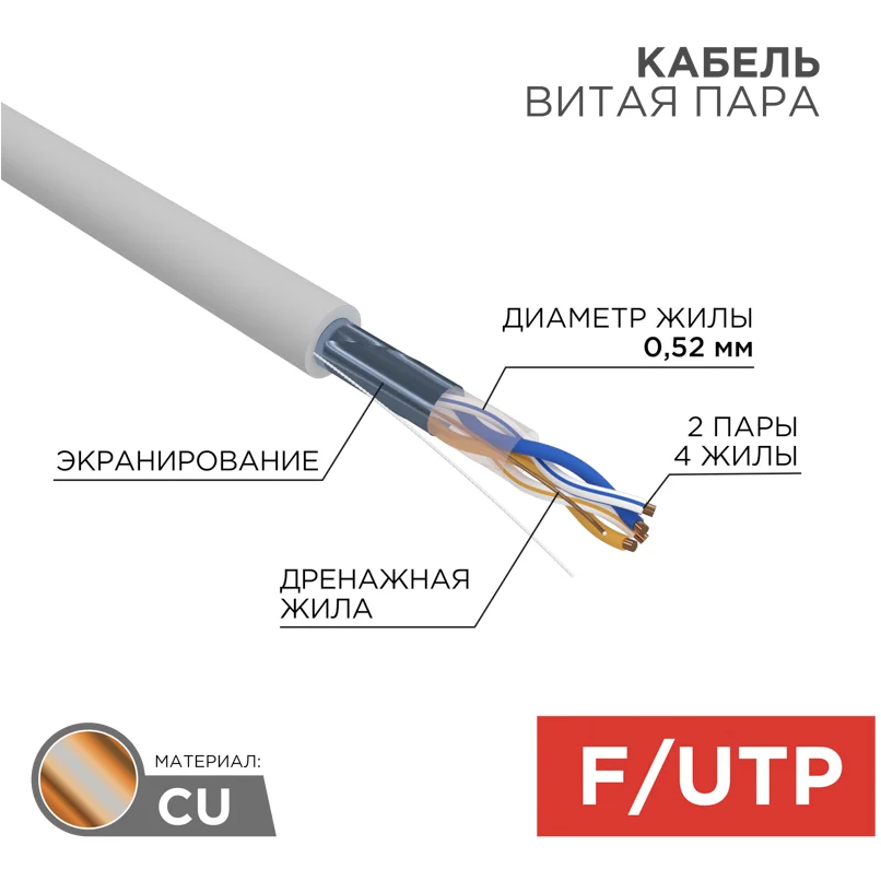 Бухта Rexant 02-0022, 305м