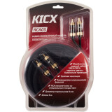 Кабель 2x RCA (M) - 2x RCA (M), 5м, KICX RCA-05 (9100130)