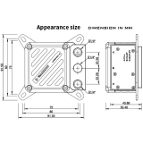 Волоблок с помпой для СЖО Barrow LTPRP-04I M Black (BA3038)