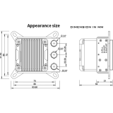 Волоблок с помпой для СЖО Barrow LTPRP-04I S Black (BA3078)