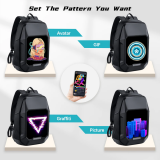 Рюкзак для ноутбука Divoom Cyberbag Pixel Art LED Backpack Black (90100058245)