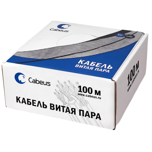 Бухта Cabeus UTP-4P-Cat.5e-SOLID-OUT-PE-UV-100, 100м