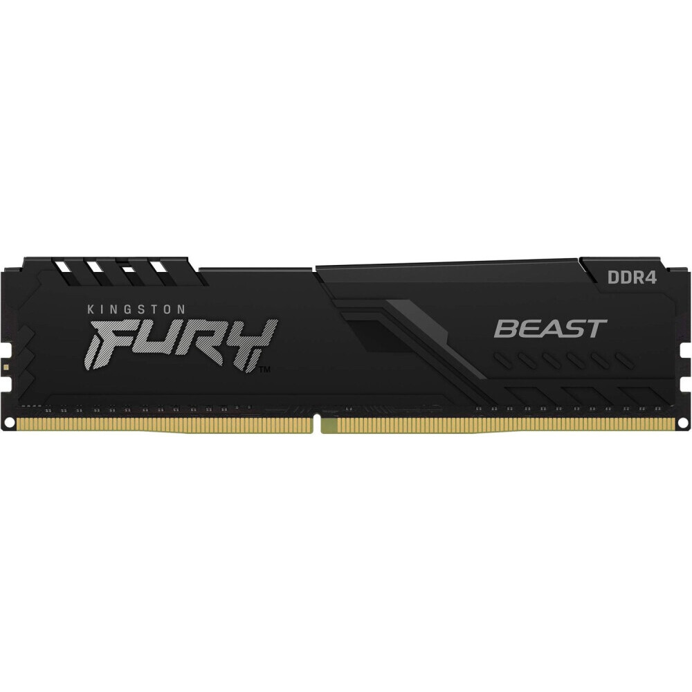 ..... Оперативная память 32Gb DDR4 3200MHz Kingston Fury Beast Black (6429) Б/У, без упаковки, одна планка - KF432C16BBK2/64