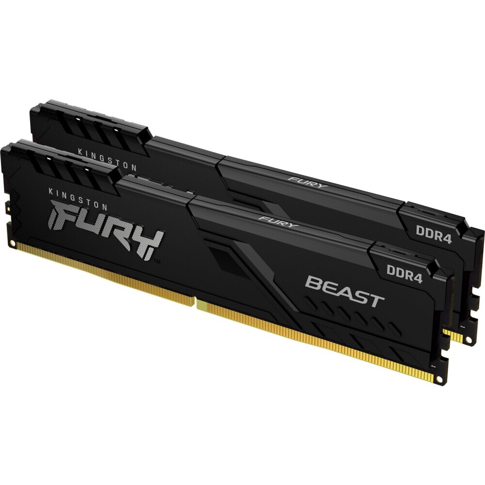 Оперативная память 64Gb DDR4 3200MHz Kingston Fury Beast Black (KF432C16BBK2/64) (2x32Gb KIT)