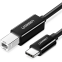 Кабель USB B (M) - USB Type-C, 1м, UGREEN US370 Black - 45034