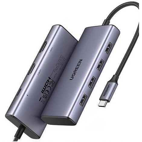 Док-станция UGREEN 7-in-1 USB-C Hub Grey (CM498) - 35897