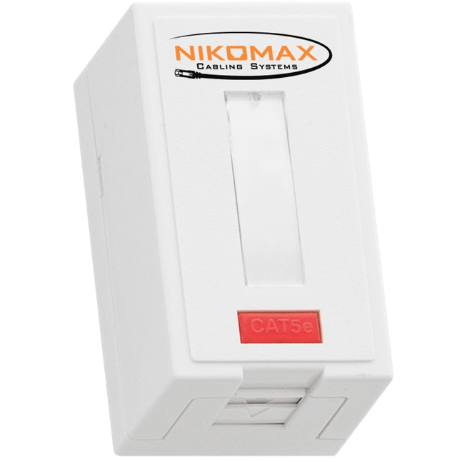 Розетка RJ-45 NIKOMAX NMC-WO1SD2-FT-ST-WT