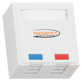 Розетка RJ-45 NIKOMAX NMC-WO2SD2-FT-ST-WT