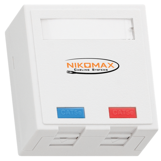 Розетка RJ-45 NIKOMAX NMC-WO2SD2-FT-ST-WT