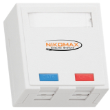 Розетка RJ-45 NIKOMAX NMC-WO2SE2-FT-ST-WT