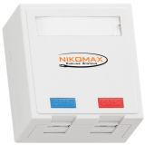 Розетка RJ-45 NIKOMAX NMC-WO2UD2-FT-ST-WT