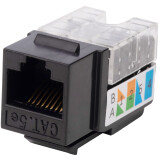 Вставка RJ-45 WRline WR-KJ-RJ45-C5E-90-SW-BK