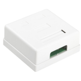 Розетка RJ-45 Hyperline SB1-2-8P8C-C6-WH