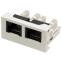 Вставка RJ-45 Lanmaster LAN-WA-LP-2x45/6-WH