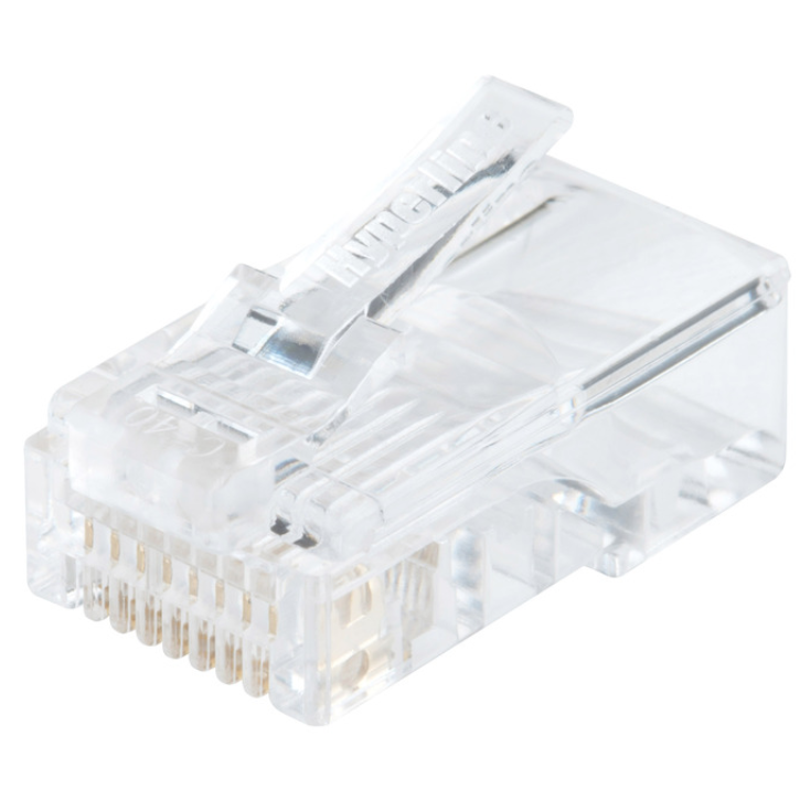 Коннектор RJ-45 Hyperline PLUG-8P8C-U-C5-100, 100 шт.