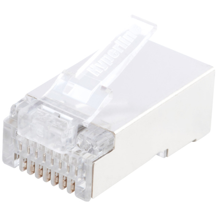 Коннектор RJ-45 Hyperline PLUG-8P8C-U-C5-SH-100, 100 шт.