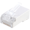 Коннектор RJ-45 Hyperline PLUG-8P8C-U-C5-SH-100, 100 шт.