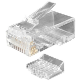 Коннектор RJ-45 Hyperline PLUG-8P8C-UV-C6-100, 100 шт.