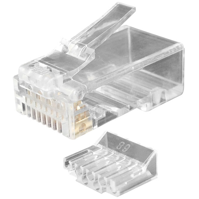 Коннектор RJ-45 Hyperline PLUG-8P8C-UV-C6-100, 100 шт.