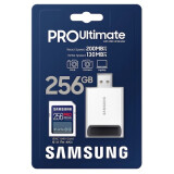 Карта памяти 256Gb SD Samsung PRO Ultimate + USB Card Reader (MB-SY256SB) (MB-SY256SB/WW)