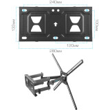 Кронштейн Kromax CORBEL-9 Grey Titan