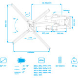 Кронштейн Kromax CORBEL-9 Grey Titan