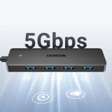 USB-концентратор UGREEN 4-in-1 USB 3.0 Hub (CM219) (35574)