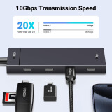 USB-концентратор UGREEN 4-Port USB-C Hub (CM806) (35584)