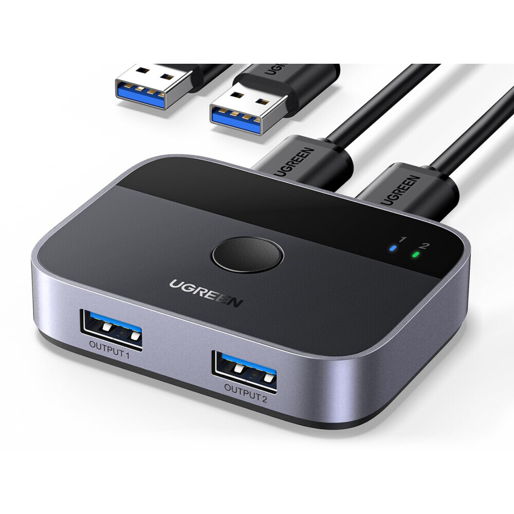 Переключатель USB UGREEN 2-Port USB 3.0 Switch (CM757) - 35313