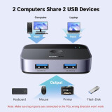 Переключатель USB UGREEN 2-Port USB 3.0 Switch (CM757) (35313)