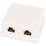 Розетка RJ-45 NETLAN EC-UWO-2-UD2-WT-10, 10 шт.