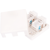 Розетка RJ-45 NETLAN EC-UWO-2-UD2-WT-10, 10 шт.