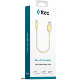 Кабель USB A (M) - microUSB B (M), 0.3м, ttec 2DK25A Gold