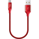 Кабель USB A (M) - microUSB B (M), 0.3м, ttec 2DK25K Red