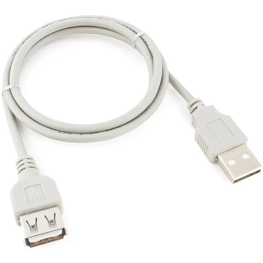 Кабель удлинительный USB A (M) - USB A (F), 0.75м, Cablexpert CC-USB2-AMAF-75CM-N