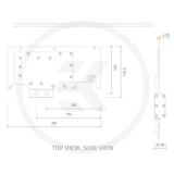 Водоблок для видеокарты EKWB EK-Quantum Vector Strix RTX 3080/3090 Active Backplate - Acetal (3831109836545)