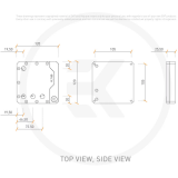 Резервуар для СЖО EKWB EK-Quantum Volume FLT 120 D-RGB - Plexi (3831109819722)