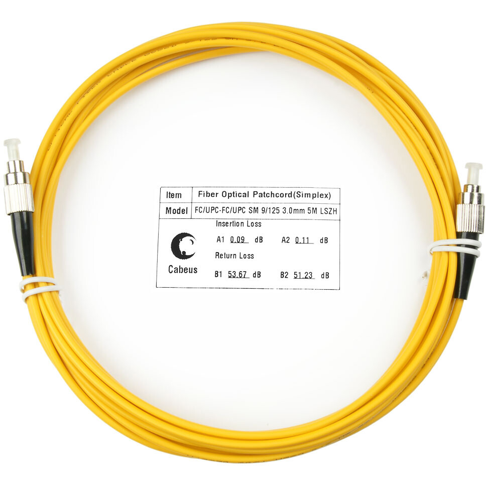 Патч-корд Cabeus FOP(s)-9-FC-FC-5m, 5м
