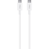 Кабель USB Type-C - USB Type-C, 1.2м, ttec 2DK36B White