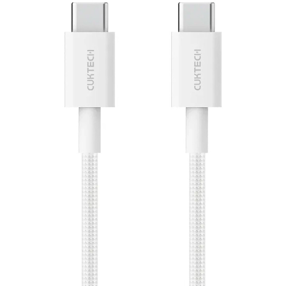 Кабель USB Type-C - USB Type-C, 1.5м, CUKTECH CTC315P White - CKCTC315PCHW