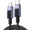 Кабель USB Type-C - USB Type-C, 1м, UGREEN L513 Black - 45067