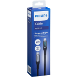 Кабель USB Type-C - USB Type-C, 2м, Philips DLC9102 Black