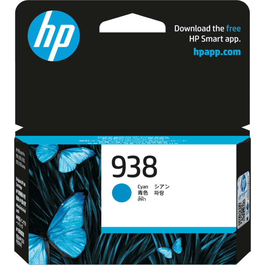 Картридж HP 4S6X5PE (№938) Cyan