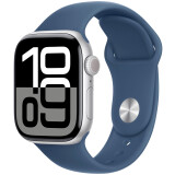 Умные часы Apple Watch Series 10 42mm Silver Aluminum Case with Denim Blue Sport Band S/M (MWWA3LW/A)